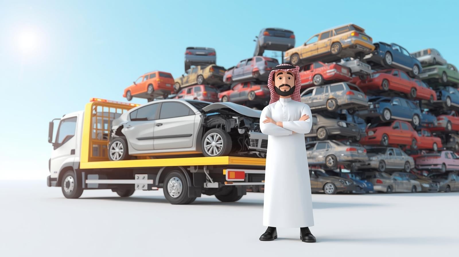 شراء سيارة تشليح أو مصدومة في الرياض